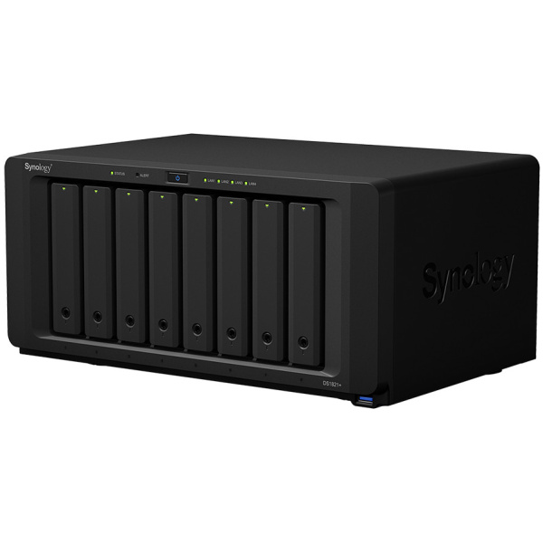 Synology DiskStation DS1821+ 4GB nyolcrekeszes NAS kiszolgáló, bővíthető #1