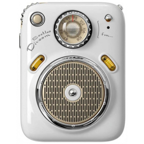 Divoom Beetles Bluetooth mini hangszóró FM rádióval (fehér) #1