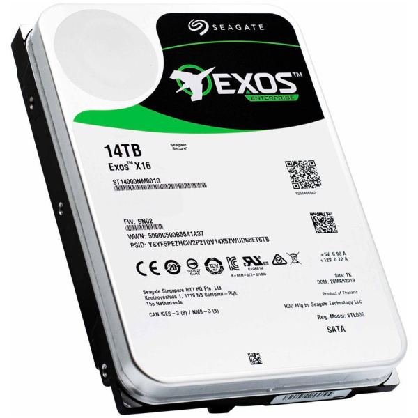14TB Seagate Exos X16 SATA3 HDD 256MB - ST14000NM001G #1