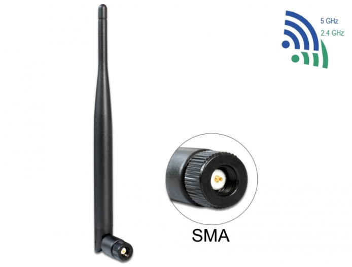 WiFi antenna Delock 4-5dBi, SMA (körsugárzós) #1