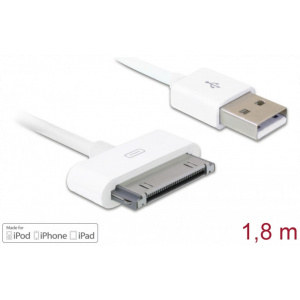 Delock iPhone/iPad/iPod USB kábel 30-pin csatlakozóval 1,8m #1