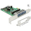 USB 3.0 vezérlő kártya PCI-Express x1 (6+1 port) - DeLock #1