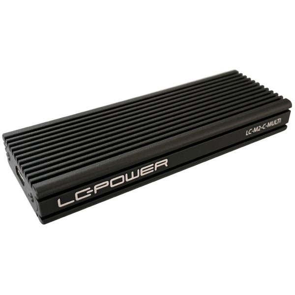 LC Power LC-M2-C-MULTI külső ház SATA / PCIe NVMe M.2 SSD-hez > USB-C 3.2 #1