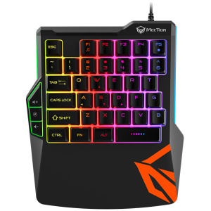 Meetion MT-KB015 balkezes Gaming billentyű, RGB háttérvilágítással (USB) #1