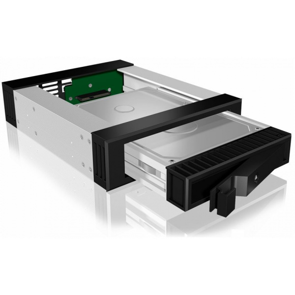 Raidsonic IcyBox IB-129SSK-B 5.25"-es mobilkeret 2.5"/3.5"-es SATA/SAS HDD-hez #1