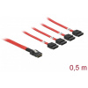 Delock mini SAS SFF-8087 > 4x SATA kábel 0,5m #1