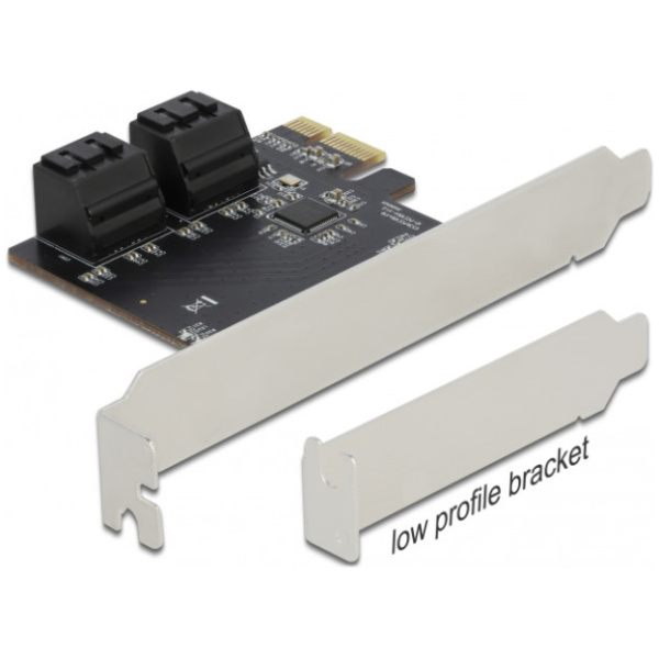 SATA3 Raid vezérlő PCI-Express (LP, 4 belső port (DeLock) 90010 #1