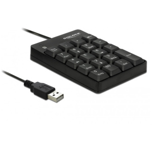 Delock USB-s numerikus pad 19 billentyűvel (fekete) #1