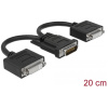 Delock DMS-59 apa > 2x DVI 24+5 anya átalakító (20 cm) #1