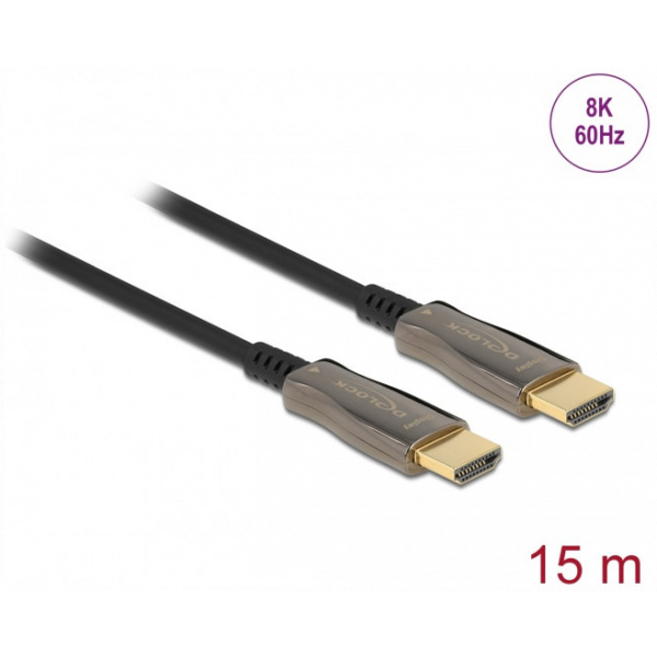 Delock HDMI-HDMI Aktív Optikai (AOC) kábel 15m 8K 60Hz #1