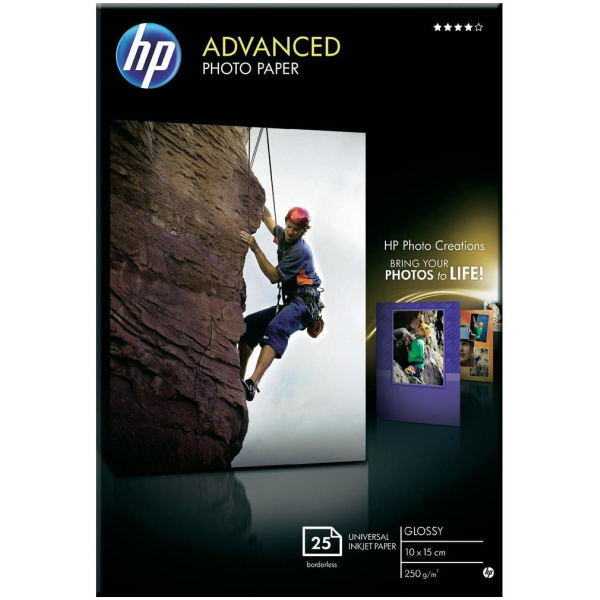 HP Advanced fotópapír 10x15cm 25 lap, fényes (250gr) #1