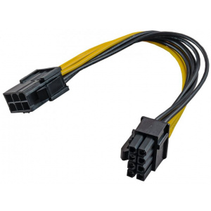 Akyga PCIe VGA tápátalakító kábel (6-pin > PCIe 6+2-pin) #1