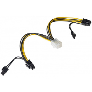 Akyga PCIe VGA tápátalakító kábel (6-pin > 2x PCIe 6+2-pin) #1