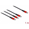 Delock USB 3-in-1 kábel szett (USB-C > 3x USB Type-C™) 1m #1