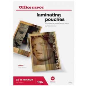 Office Depot lamináló fólia (A4, 2x75 mic) 100 db #1