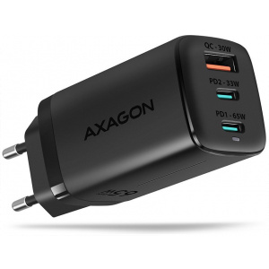 Axagon 220V-os USB-s fali gyorstöltő (1x QC4.0 + 2x PD USB-C port) #1