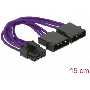 Delock PCIe VGA tápátalakító kábel (2x Molex > 8-pin) #1