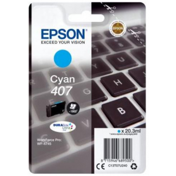 Epson 407 patron T07U2 (ciánkék) #1