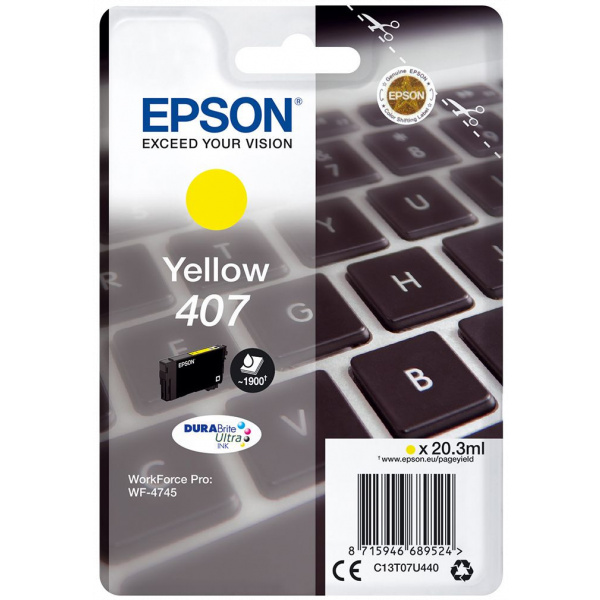 Epson 407 patron T07U4 (sárga) #1