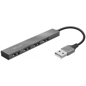 4-portos mini USB HUB Trust Halyx Aluminium (USB 2.0) #1