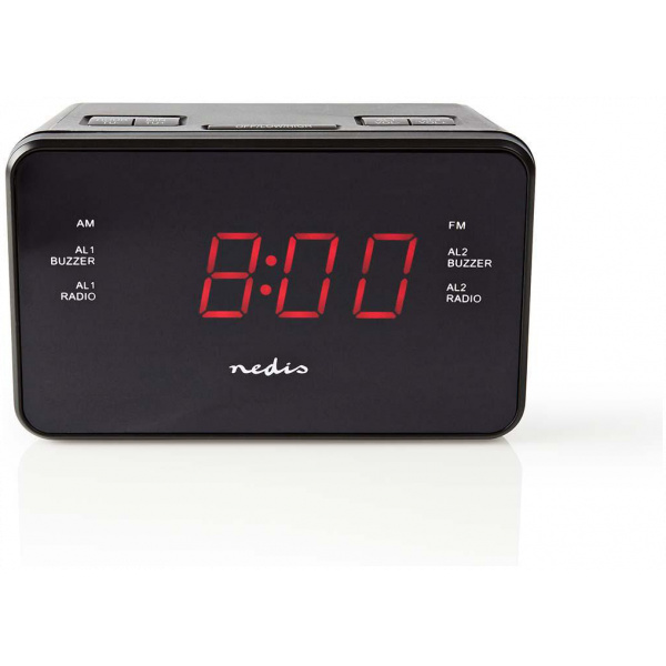Nedis Digitális rádiós ébresztőóra (0,9"-os LED kijelző) #1