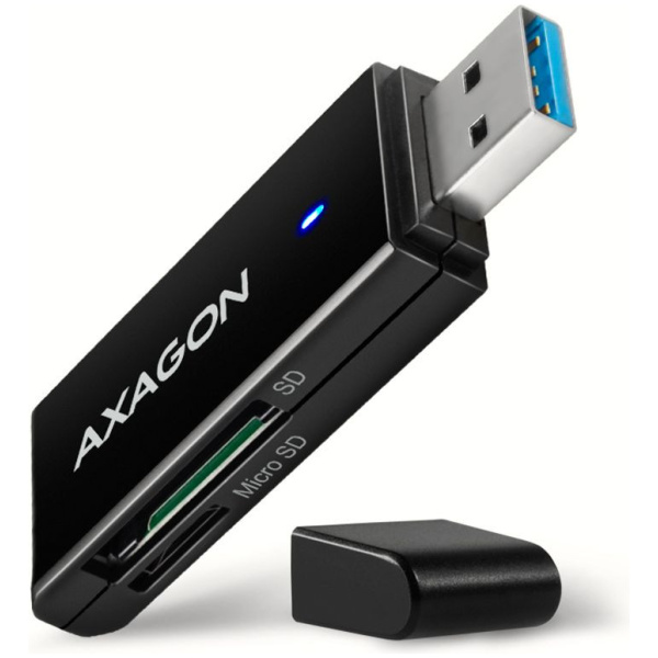 Axagon CRE-S2N SD/microSD kártyaolvasó USB 3.2 csatlakozással #1
