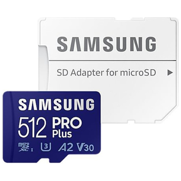 512GB Samsung Pro Plus (2021) microSD kártya + SD adapter (Class 10) #1