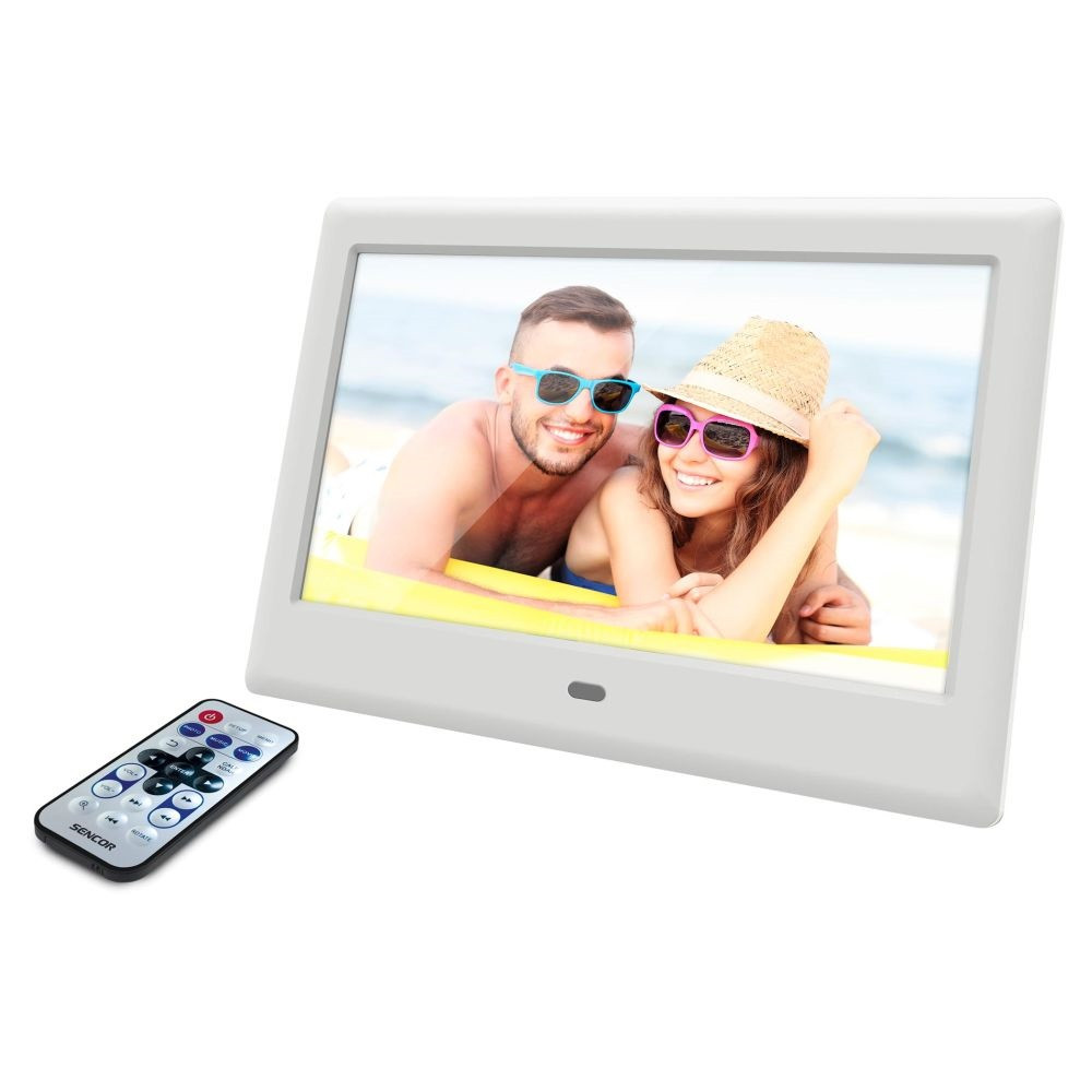 Sencor SDF 782 7"-os digitális fotókeret (fehér) #1