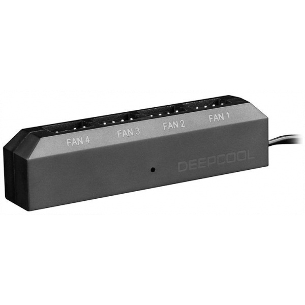 DeepCool 3/4-pin (PWM) ventilátor táp elosztó HUB 4 csatlakozóval #1