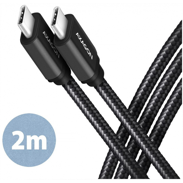 USB 3.2 (C) – USB 3.2 (C) (M/M) adat- és töltőkábel 2m Axagon #1
