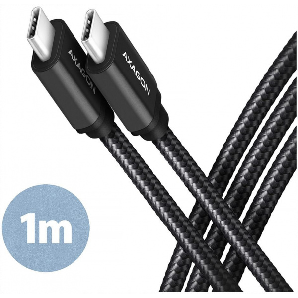 USB 3.2 (C) – USB 3.2 (C) (M/M) adat- és töltőkábel 1m Axagon #1