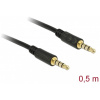 3,5mm Combo Jack (4-pin) összekötő kábel (M/M) 0,5m Delock #1