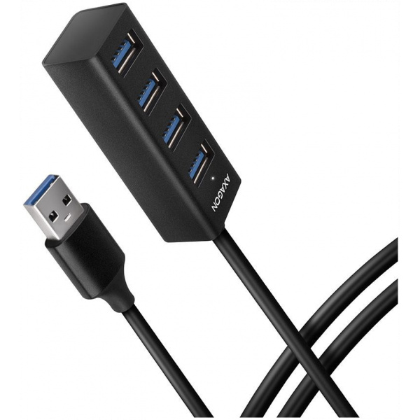 4-portos USB HUB Axagon HUE-M1AL (USB 3.2) Type-A csatlakozóval, 1,2m kábellel #1