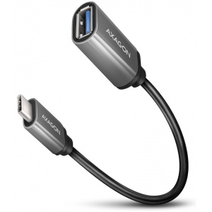 USB 3.2 (C) – USB 3.2 (A) (M/F) kábel 0,2m Axagon fekete #1
