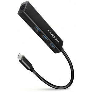 3-portos USB HUB Axagon HMA-GL3A (USB 3.2) Type-C + Gbit LAN csatlakozóval #1