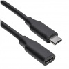 USB (C) – USB (C) (M/F) hosszabbító kábel 0,3m Akyga #1