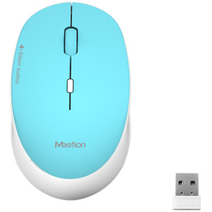 Meetion MT-R570 vezeték nélküli optikai egér, cián #1