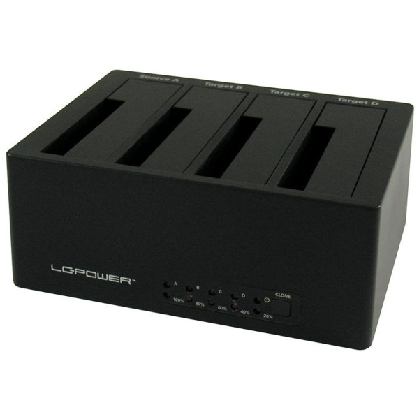 LC Power LC-DOCK-U3 SATA dokkoló akár 4db SATA HDD-hez klón funkcióval (USB 3.0) #1