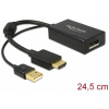 Delock HDMI > DisplayPort 1.2 4K 30Hz átalakító USB tápkábellel, 24cm kábel #1