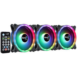 12 cm ventilátor szett (3db)+vezérlő Aerocool Duo 12 Pro ARGB LED #1