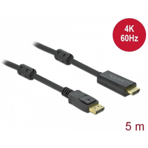 DisplayPort (M) – HDMI (M) kábel 4K 60Hz (aktív) 5m - Delock #1