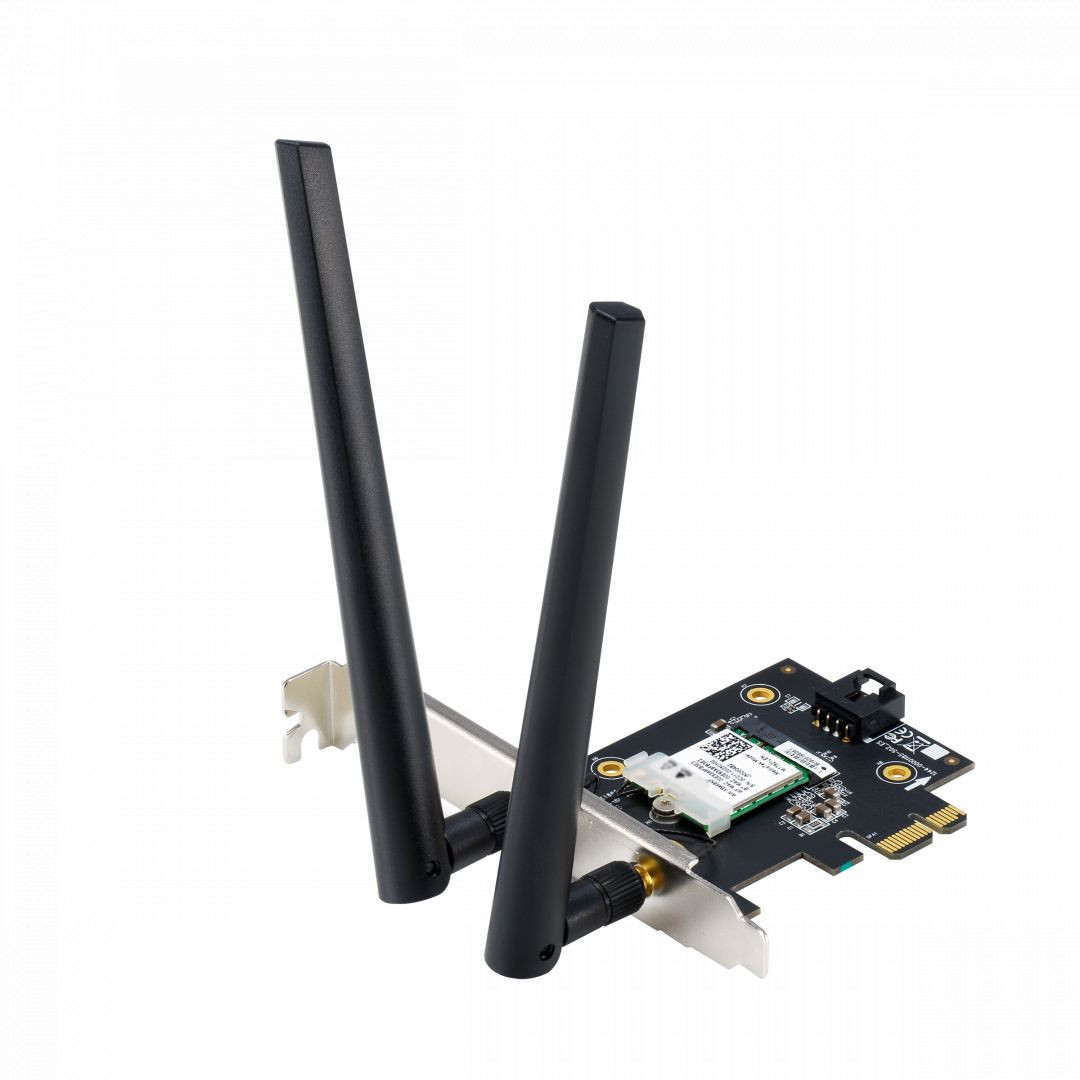 Asus AX1800 Dual Band WiFi 6 + Bluetooth 5.2 PCI-E kártya (PCE-AX1800) #1