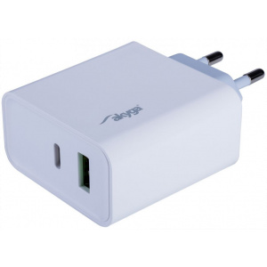 Akyga USB-A + USB-C gyorstöltő Quick Charge 3.0 funkcióval (220V), max 45W #1