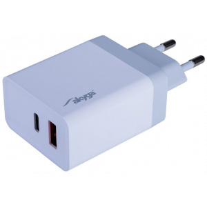 Akyga USB-A + USB-C gyorstöltő Quick Charge 3.0 funkcióval (220V), max 36W #1