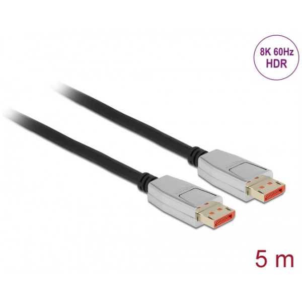 DisplayPort (M/M) kábel 5m - Delock (8K 60Hz) #1