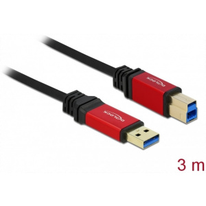 USB 3.0 prémium kábel A/B 3m - Delock #1