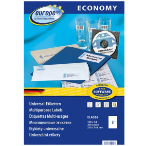 Avery Europe100 etikett címke (210 x 148 mm, 100 ív) #1