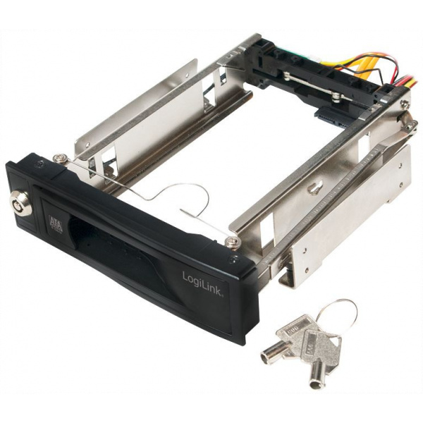 Logilink 5,25"-ös mobilrack 3,5" SATA HDD-hez, 2db kulccsal #1