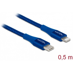 Delock USB-C – Lightning töltő- és adatkábel (MFi tanusítvánnyal) 0,5m #1