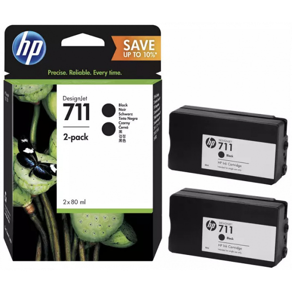 HP P2V31A Duo Pack (711) - 2x fekete #1